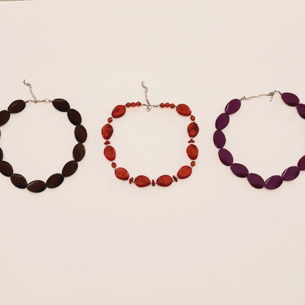 NWOT 3 statement necklaces